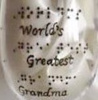 Worlds Greatest - Coffee Mug- Braille raised dots